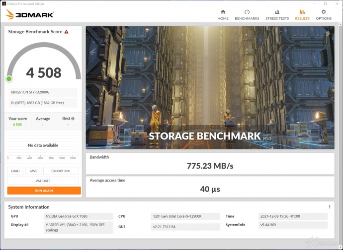 FURY Renegade SSD 2TB 14. PCMark 10 & 3DMark Storage benchmark 7