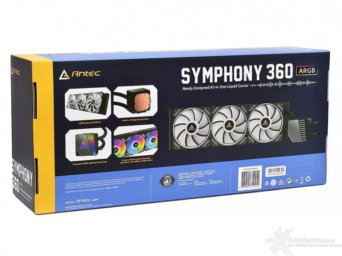 Antec SYMPHONY 360 ARGB 1. Packaging & Bundle 2