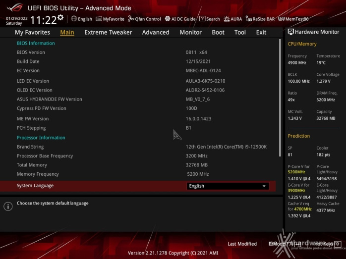 ASUS ROG MAXIMUS Z690 EXTREME 7. UEFI BIOS -  Impostazioni generali 2