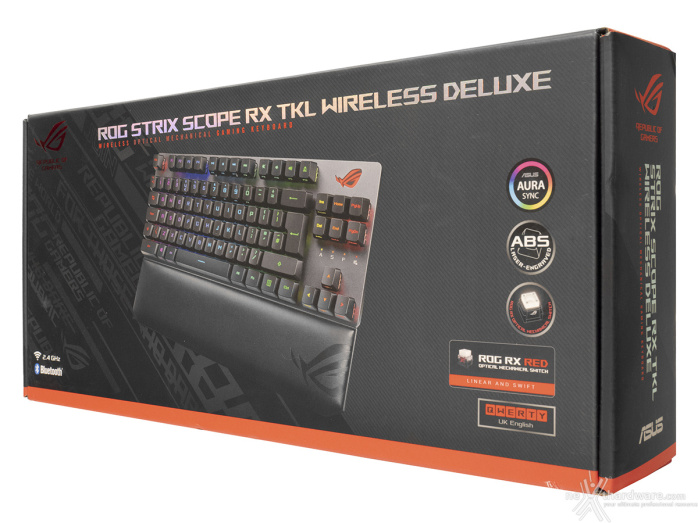 ASUS ROG Strix Scope RX TKL Wireless Deluxe 1. Packaging & Bundle 1