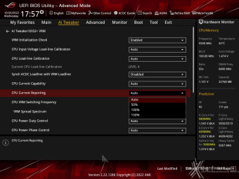 ASUS ROG STRIX Z790-I GAMING WIFI 8. UEFI BIOS - Extreme Tweaker 12