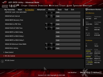 ASUS ROG STRIX Z790-I GAMING WIFI 8. UEFI BIOS - Extreme Tweaker 29
