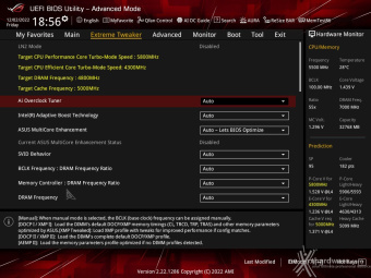 ASUS ROG MAXIMUS Z790 APEX 8. UEFI BIOS - Extreme Tweaker 1