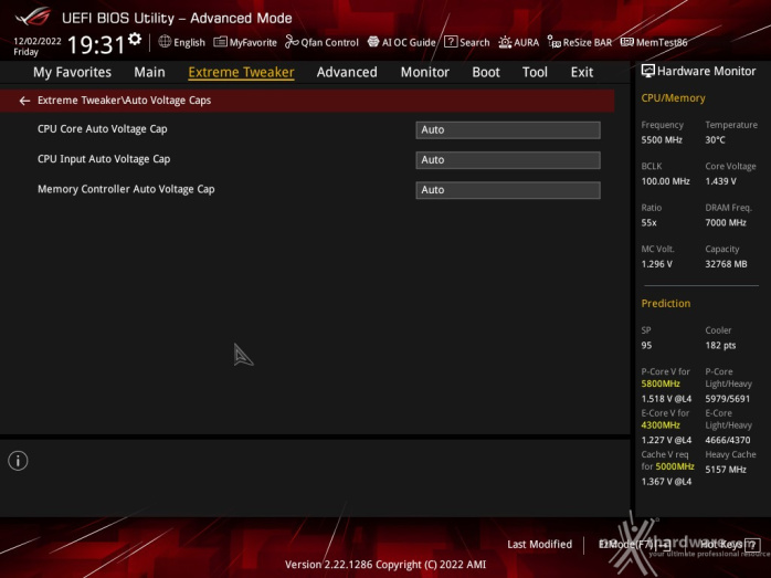 ASUS ROG MAXIMUS Z790 APEX 8. UEFI BIOS - Extreme Tweaker 13