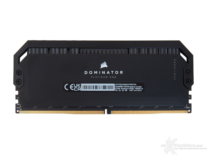 CORSAIR DOMINATOR PLATINUM RGB DDR5-7000 2. Presentazione delle memorie 6