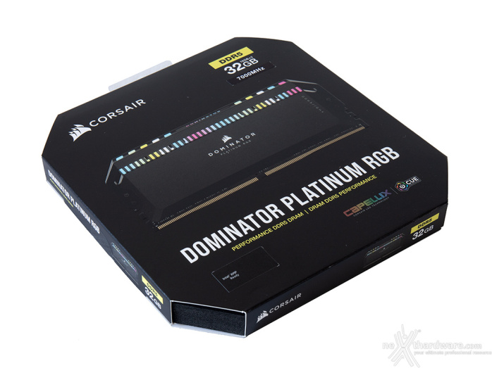 CORSAIR DOMINATOR PLATINUM RGB DDR5-7000 2. Presentazione delle memorie 1