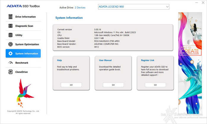 ADATA LEGEND 960 2TB 2. Firmware - TRIM - SSD ToolBox 11