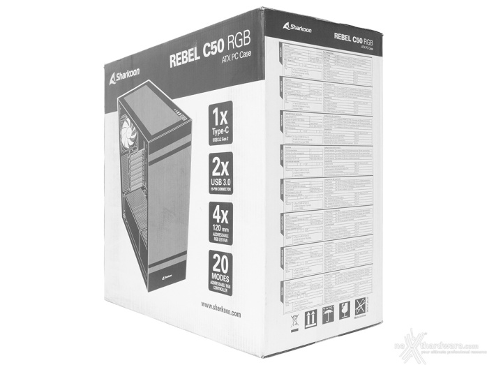 Sharkoon Rebel C50 RGB 1. Packaging & Bundle 1