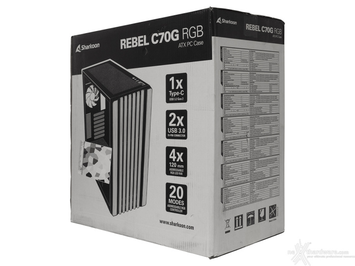 Sharkoon Rebel C70 RGB 1. Packaging & Bundle 1