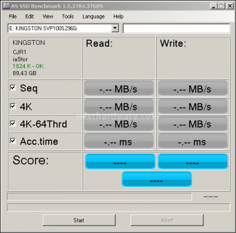 Kingston SSDNow V+100 96GB 14. Test: AS SSD BenchMark 1.53784 1