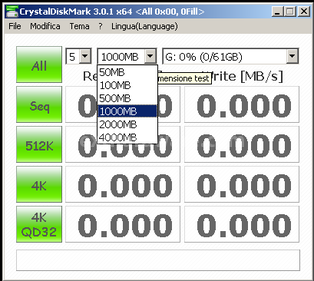 Patriot Supersonic 64GB 10. Test: CrystalDiskMark 3.0 1