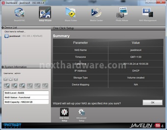 Patriot Javelin S4 5. Software Javelin Dashboard e Funzionalità Aggiuntive 1