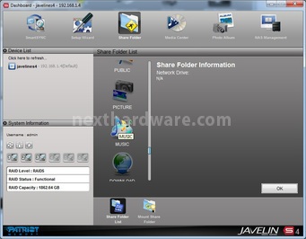 Patriot Javelin S4 5. Software Javelin Dashboard e Funzionalità Aggiuntive 6