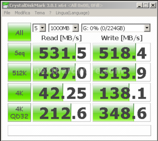 ADATA S511 240GB 11. CrystalDiskMark e ATTO Disk 3