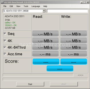 ADATA S511 240GB 12. AS SSD BenchMark 1