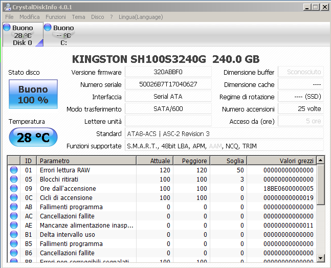 Kingston HyperX 240GB 3. Firmware - TRIM - Overprovisioning 1