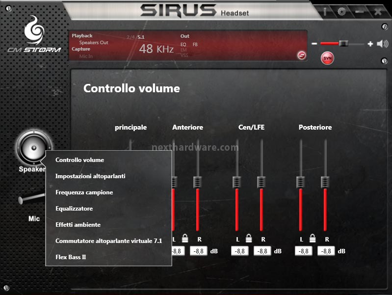 CM Storm Sirus 5.1 | 4. Software - Cuffie | Recensione