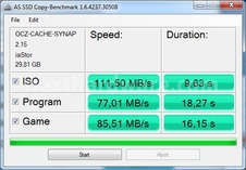OCZ Synapse Cache SSD 64GB 7. AS SSD Benchmark 8