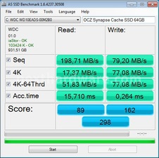 OCZ Synapse Cache SSD 64GB 7. AS SSD Benchmark 3