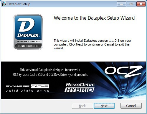 OCZ Synapse Cache SSD 64GB | 2. Sofware Dataplex | Recensione