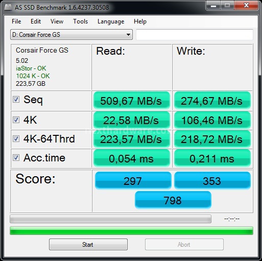 Corsair Force GS 240GB 12. AS SSD Benchmark 1