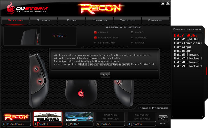 CM Storm Recon 3. Software di gestione 2