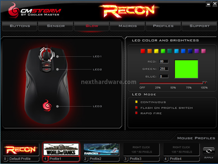 CM Storm Recon 3. Software di gestione 5