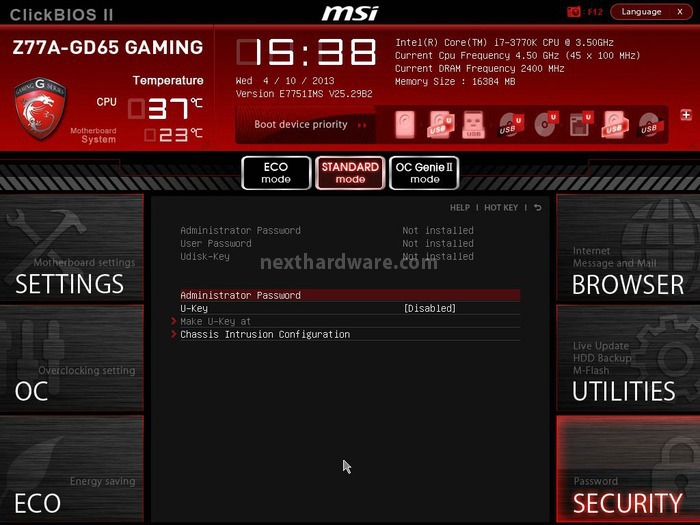 MSI Z77A-GD65 Gaming 6. Click BIOS II - Parte seconda 3