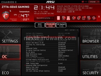 MSI Z77A-GD65 Gaming 5. Click  BIOS II - Parte prima 4
