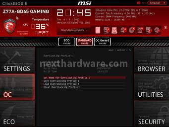 MSI Z77A-GD65 Gaming 5. Click  BIOS II - Parte prima 11