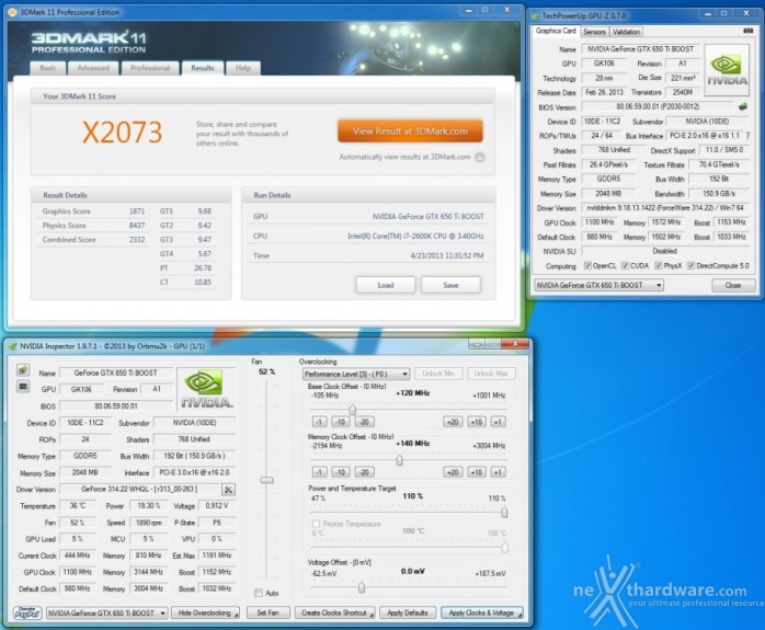 NVIDIA GeForce GTX 650 Ti Boost 8. Overclock 1