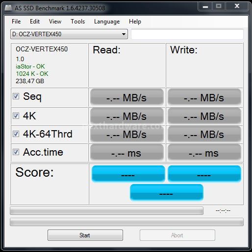 OCZ Vertex 450 256GB 12. AS SSD BenchMark 1