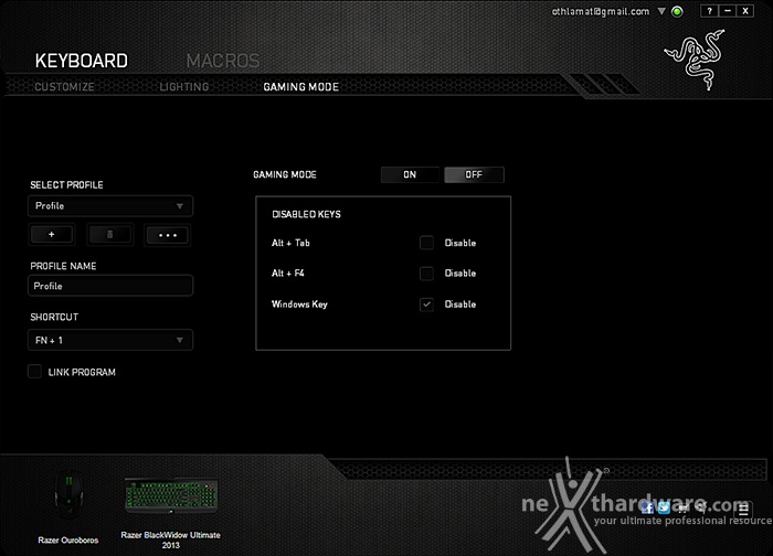 Razer Blackwidow Ultimate & Ouroboros 8. Software di gestione - Parte seconda 7