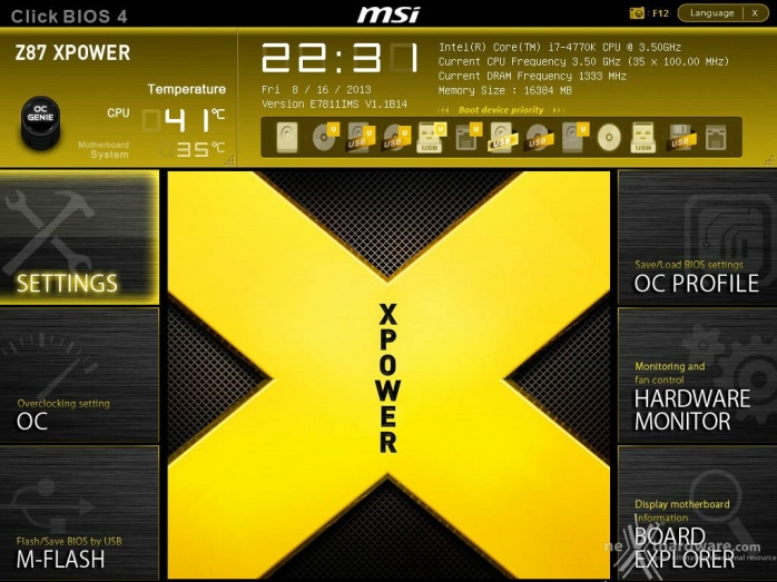 MSI Z87 Xpower 8. MSI Click BIOS 4 - Impostazioni generali 1