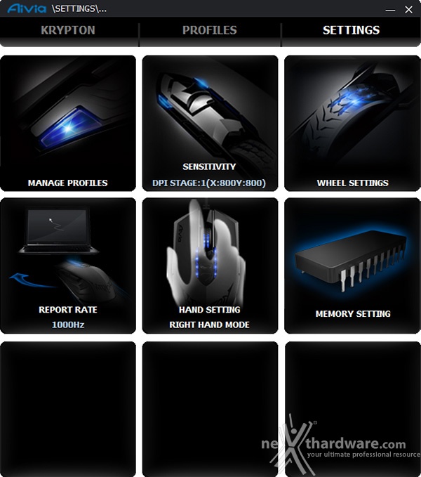 Gigabyte Aivia Krypton Mouse & Mat 7. Software di gestione - Parte terza 4