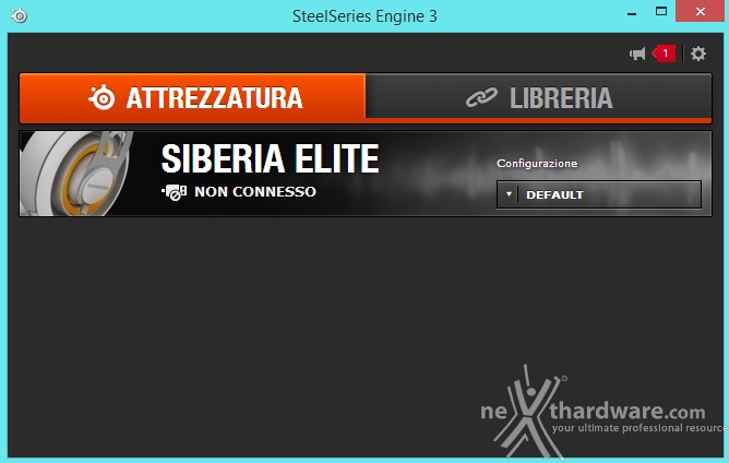 SteelSeries Siberia Elite 4. Software di gestione - Prima parte 4