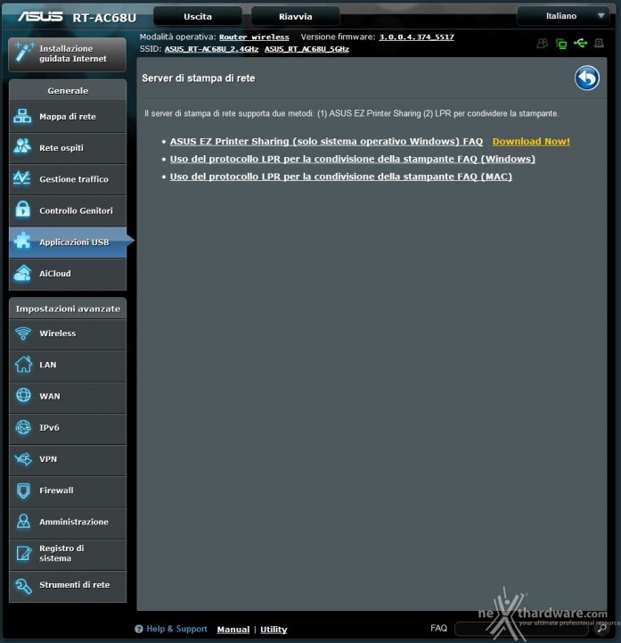 ASUS RT-AC68U & PCE-AC68 6. Applicazioni USB & AiCloud 6