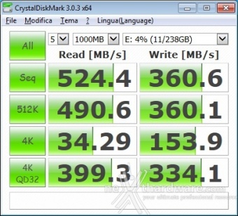ADATA Premier Pro SP920 256GB 11. CrystalDiskMark 3.0.3 4