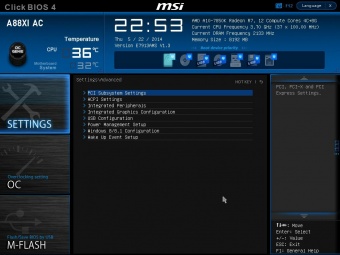 MSI A88XI AC 5. MSI Click BIOS 4 - Impostazioni generali 3