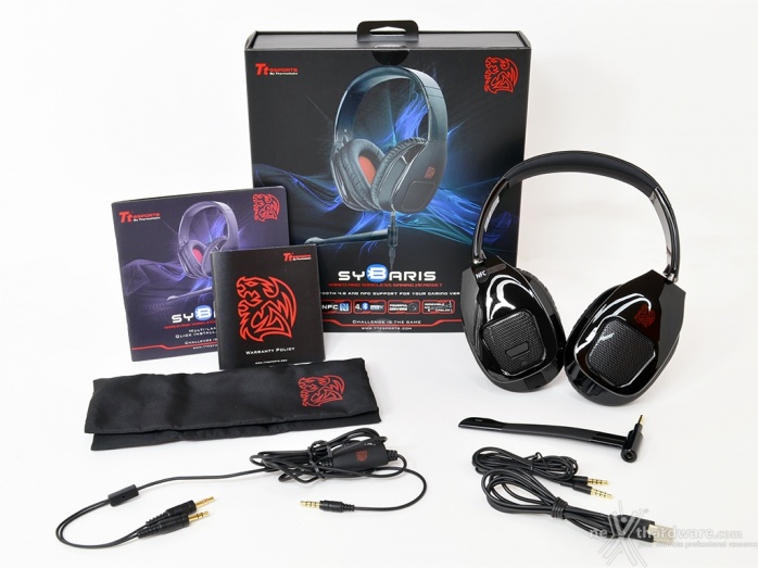 Tt eSPORTS Sybaris - Hybrid Gaming Headset 1. Confezione e bundle 7