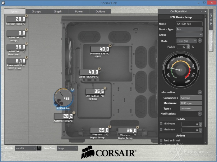 Corsair AX1500i Digital 15. Il software 2