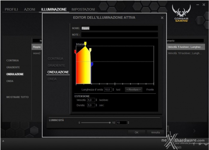 Corsair Vengeance K70 RGB & M65 RGB 8. Corsair Utility Engine - Illuminazione 3