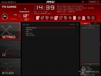 AMD FX-8320E & MSI 970 Gaming 6. MSI Click BIOS 4 - Impostazioni generali 2