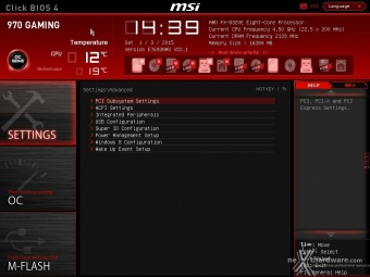 AMD FX-8320E & MSI 970 Gaming 6. MSI Click BIOS 4 - Impostazioni generali 3