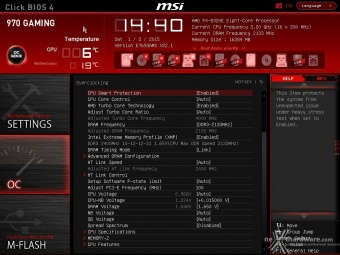 AMD FX-8320E & MSI 970 Gaming 7. MSI Click BIOS 4 - Overclock 2