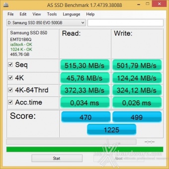Samsung 850 EVO 500GB 17. Test in modalità RAPID 1
