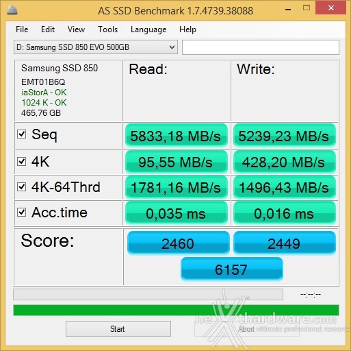 Samsung 850 EVO 500GB | 17. Test in modalità RAPID | Recensione