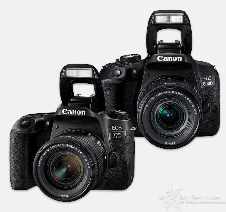 Canon EOS 77D ed EOS 800D, prime immagini e specifiche parziali